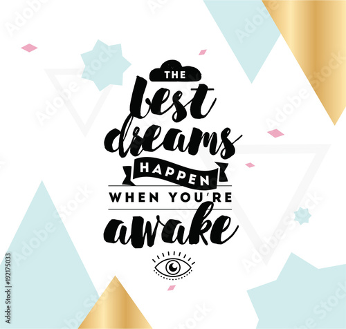 Typography for poster, invitation, greeting card or t-shirt.