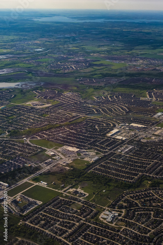 Obraz na płótnie Texas Suburban Sprawl w salonie