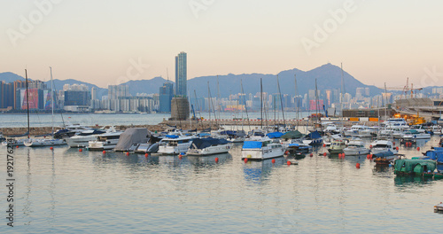 Typhoon shelter in Hong Kong