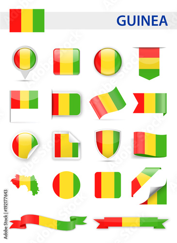 Free Download Guinea Flag Vector Set - GFXLoad
