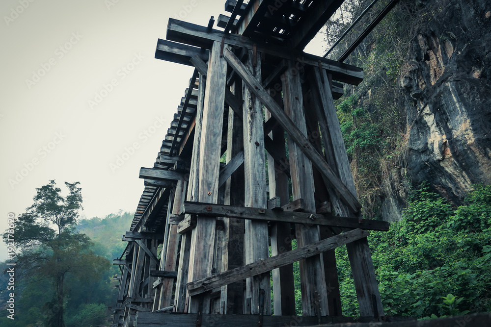 Death Railway at  Kanchanaburi province Thailand.