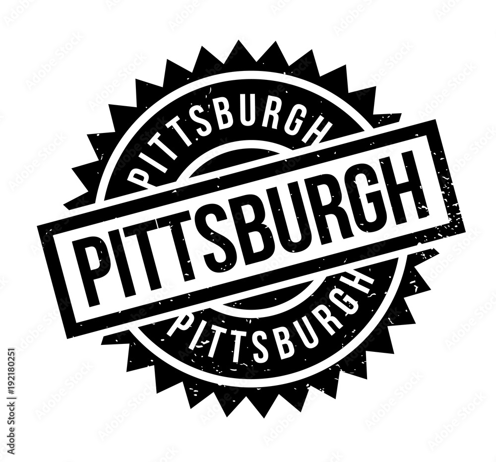 Obraz premium Pittsburgh rubber stamp. Grunge design with dust scratches. Effects can be easily removed for a clean, crisp look. Color is easily changed.