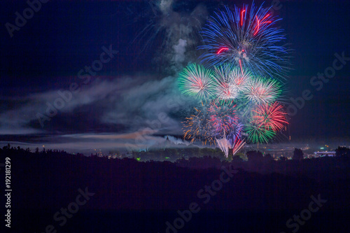 Fireworks over Boldt Castle