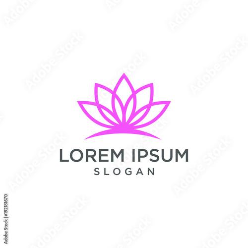 Lotus vector logo graphic abstract shape