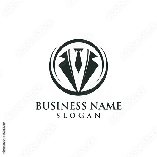 Tuxedo logo graphic modern shape symbol vector