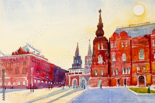 State Historical Museum on Red Square in Moscow, Russia.