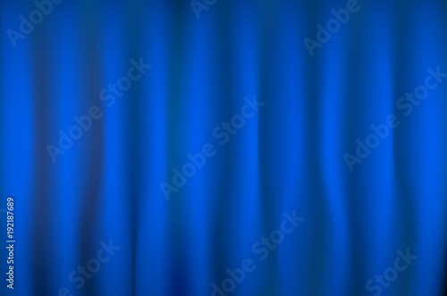 theater stage blue curtain vector art background