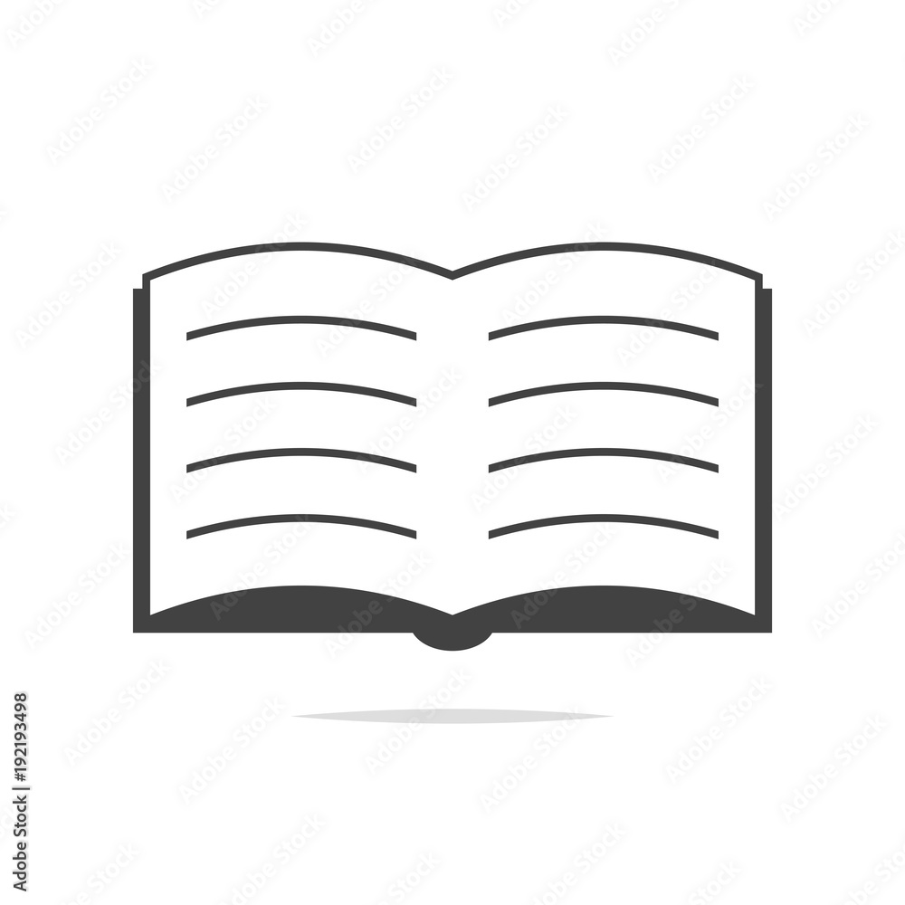 Book icon vector isolated Book icon vector isolated