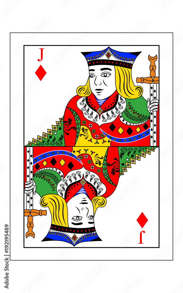 Fototapeta premium Jack of diamonds
