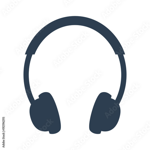 Headphone icon on white background