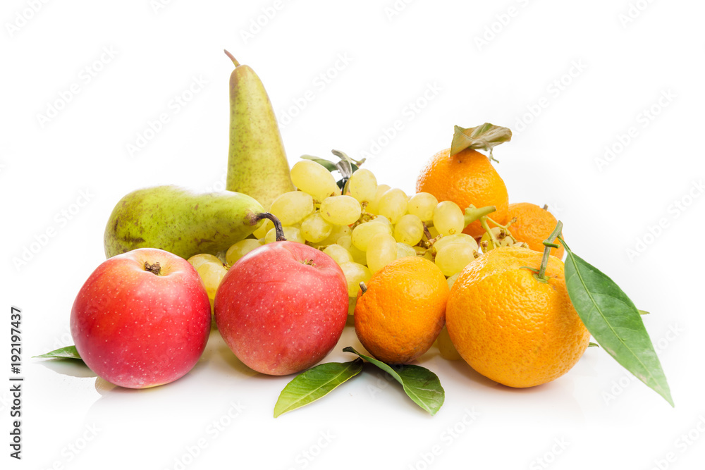Fresh fruits. exotic fruits isolated on white Fresh fruits. exotic fruits isolated on white