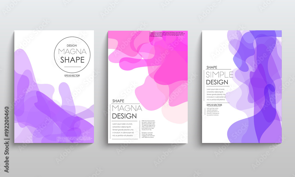 Set of cards with blend liqud colors. Futuristic abstract design. Usable for banners, covers, layout and posters. Vector. Set of cards with blend liqud colors. Futuristic abstract design. Usable for banners, covers, layout and posters. Vector.