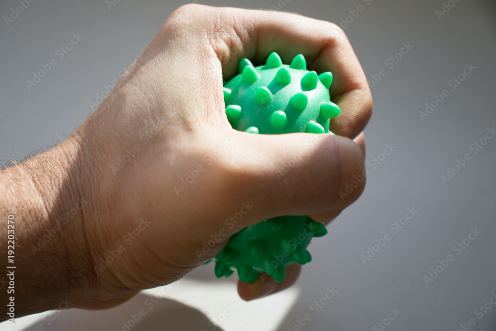 Rubber ball, for exercises on the wrist Rubber ball, for exercises on the wrist