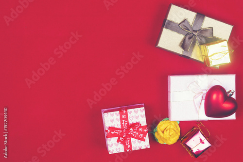 gift box set on background