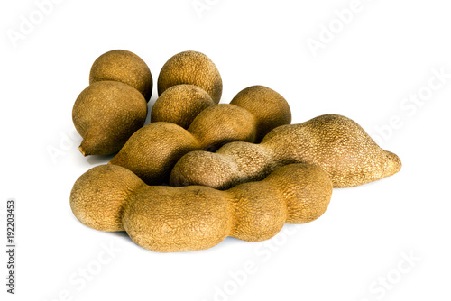 Group of tamarind fruits