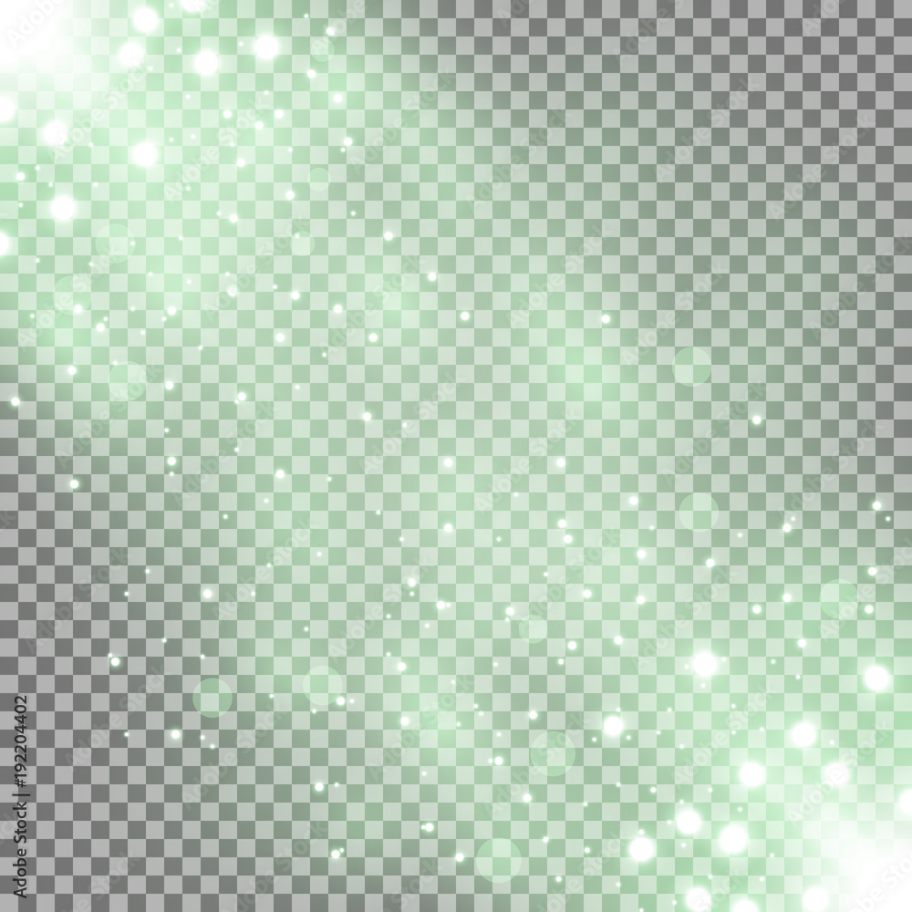 Glittering particles background effect