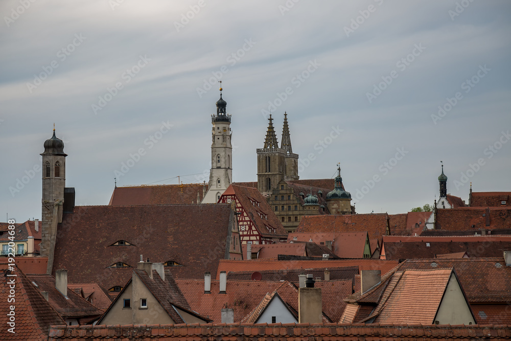 Über den Dächern von Rothenburg Über den Dächern von Rothenburg