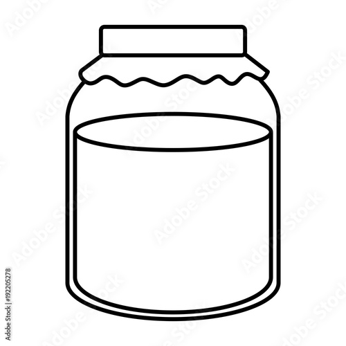 jar with jam isolated icon vector illustration design