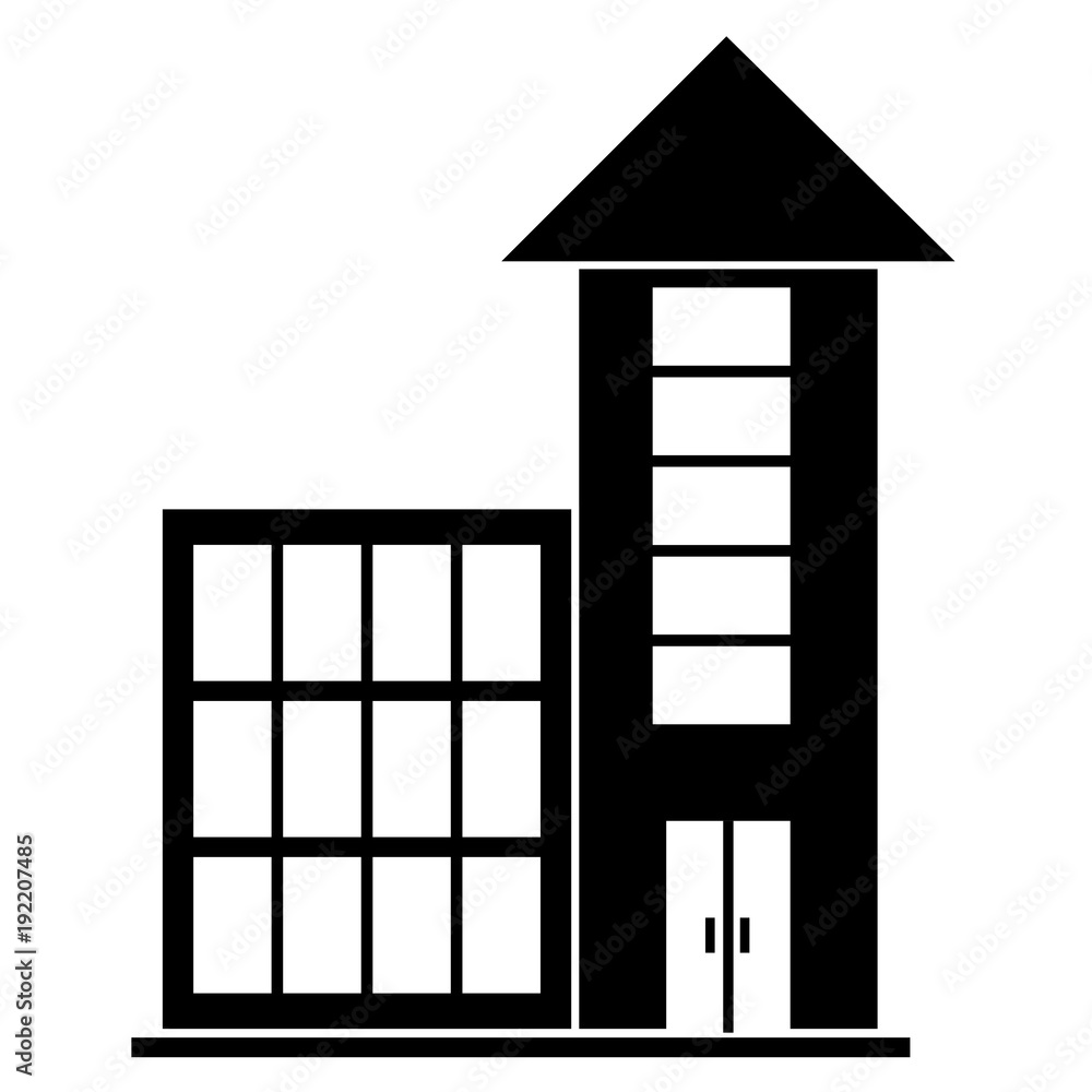 big building facade front vector illustration design big building facade front vector illustration design