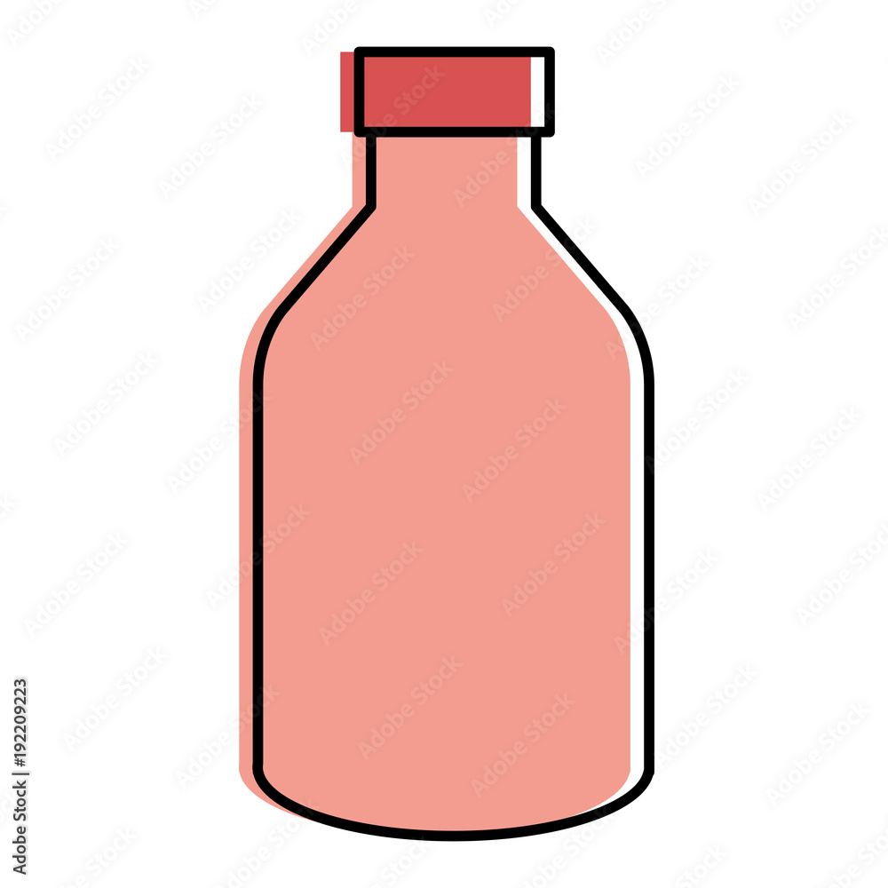 yogurt bottle isolated icon vector illustration design