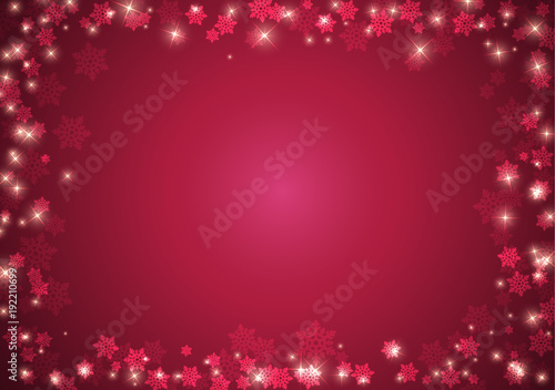 New year and Christmas background with glowing light effects. Vector illustration.