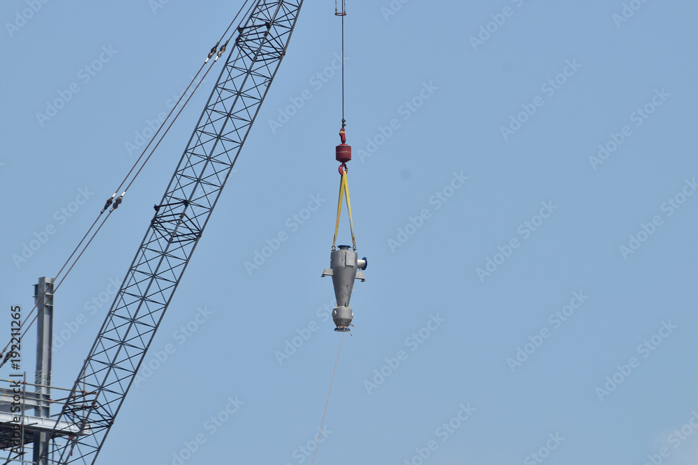 Tower cranes build large residential buildings at construction site industry . Tower cranes build large residential buildings at construction site industry .