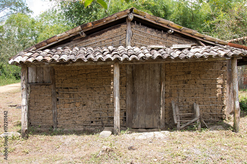 Taipa house made of wood and clay