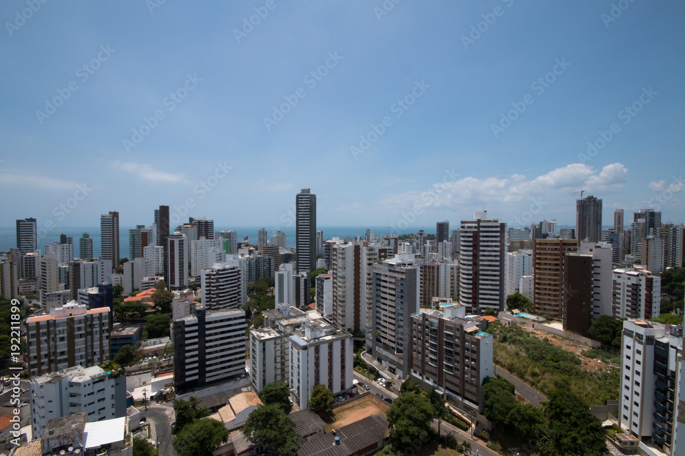 View of buildings in the city of Salvador Bahia Brazil