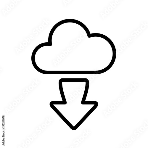 chmura pobierania ikona