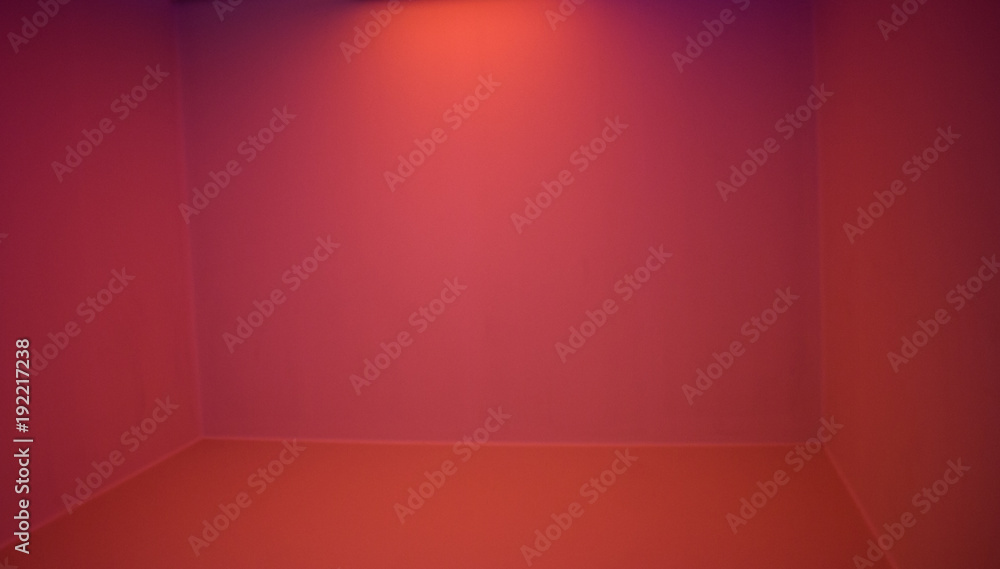 Walls illuminated with colored lights Walls illuminated with colored lights