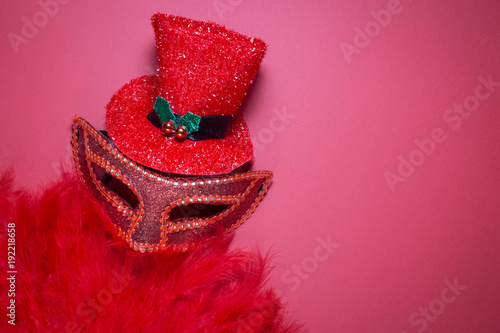 Bilde på lerret Burlesque equipment minimalistic concept. Space for copy.