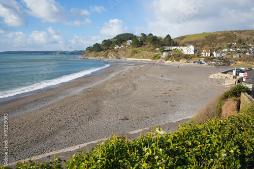 Millendreath Cornwall beach near Looe UK photo