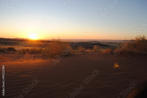 Sonnenuntergang über Namibia