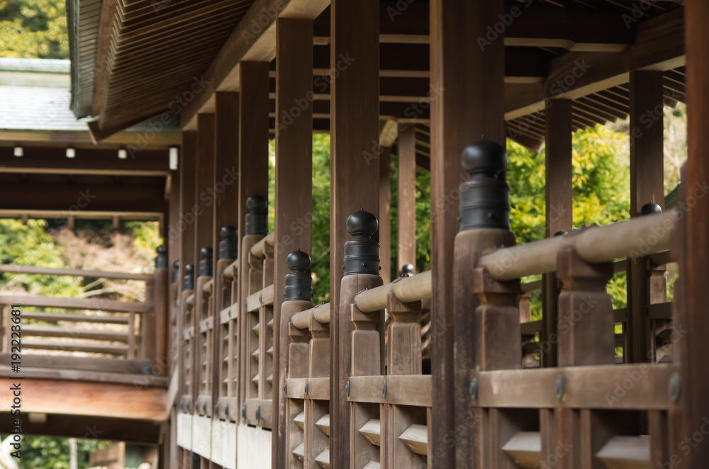 お寺の渡り廊下 お寺の渡り廊下