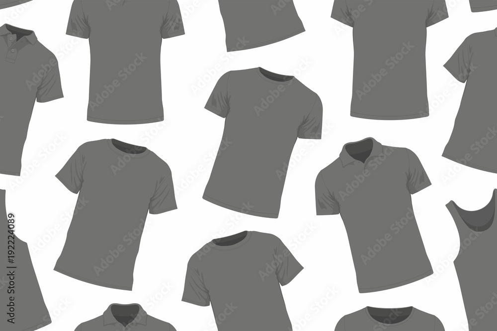 Seamless pattern of black t-shirts Seamless pattern of black t-shirts