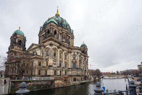 Beautiful view of historic Berlin Cathedral (Berliner Dom) at famous Museumsinsel (Museum Island) © k_samurkas