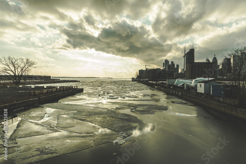 cold sunset