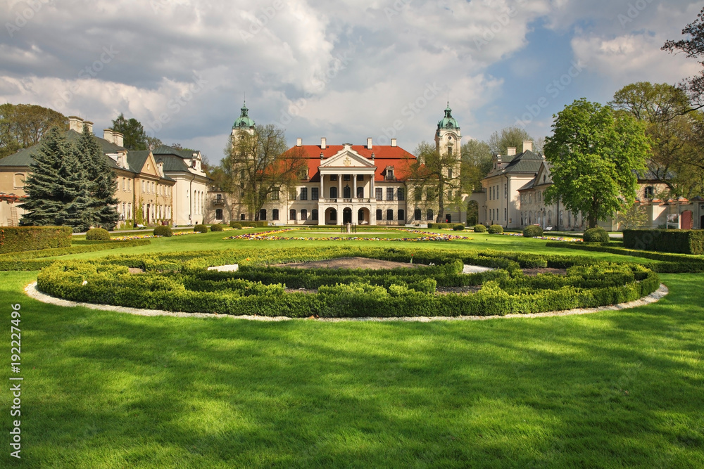 Zamoyski Palace in Kozlowka. Lubartow County. Lublin Voivodeship. Poland