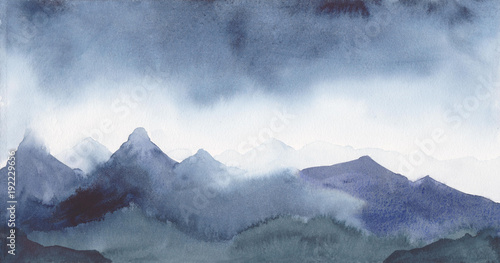 Obraz na płótnie Malowanie gór