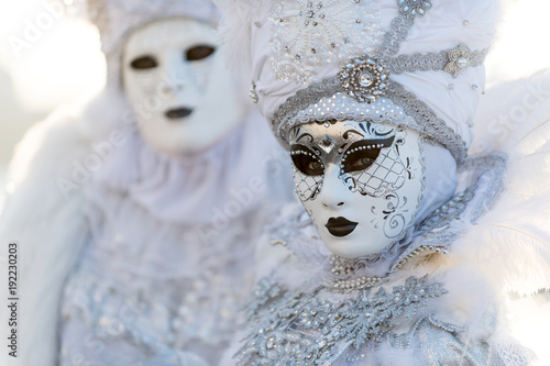 Marvellous white carnival masks © phokrates