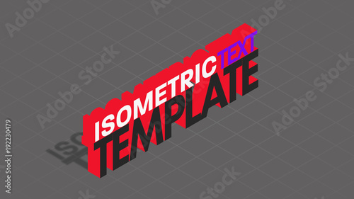 Isometric Text Title