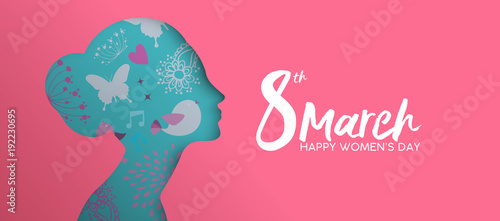 Happy Women day 2018 fun party greeting card