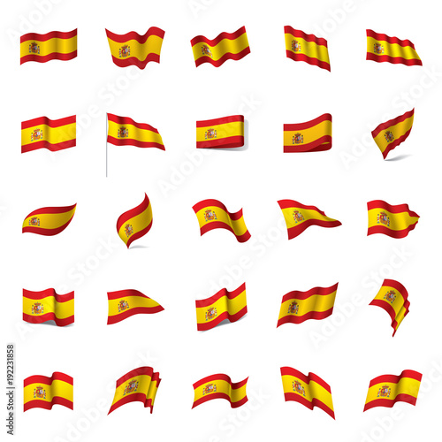 spain flag, vector illustration