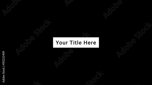 Blocky Glitch Title
