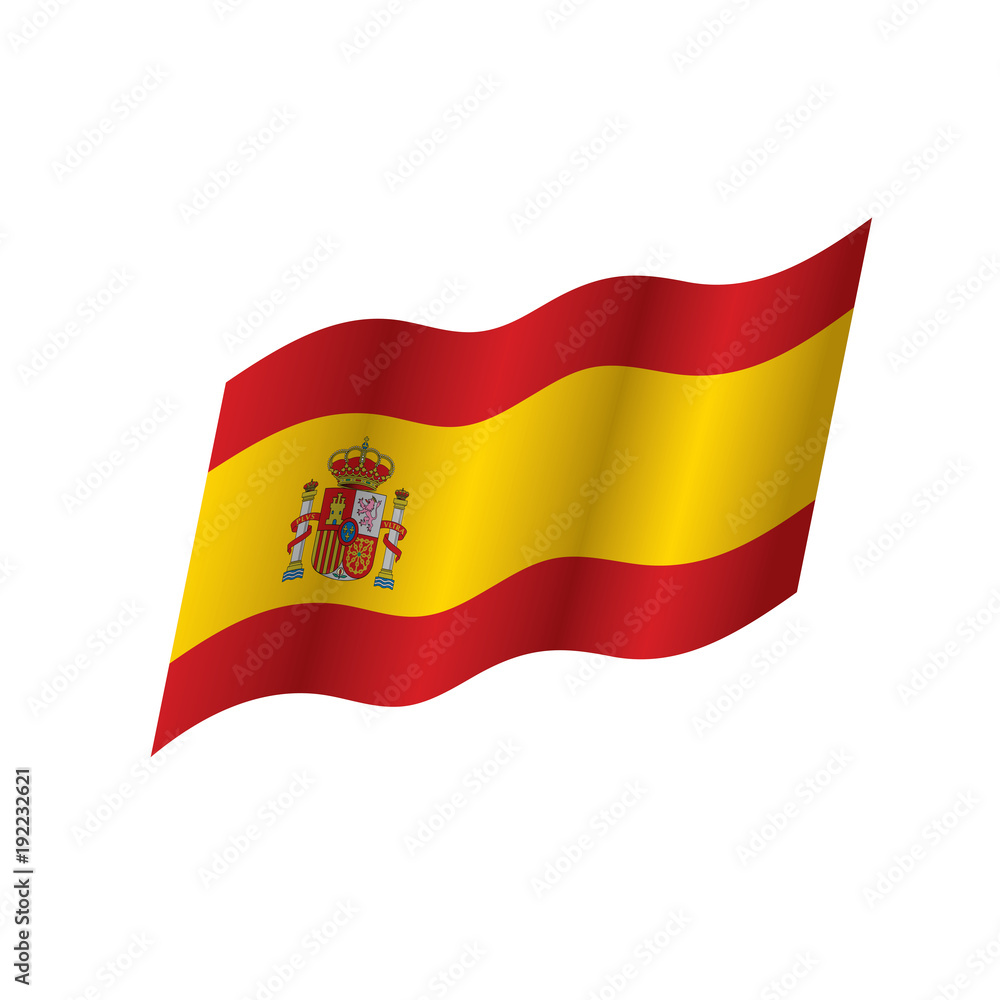 spain flag, vector illustration spain flag, vector illustration
