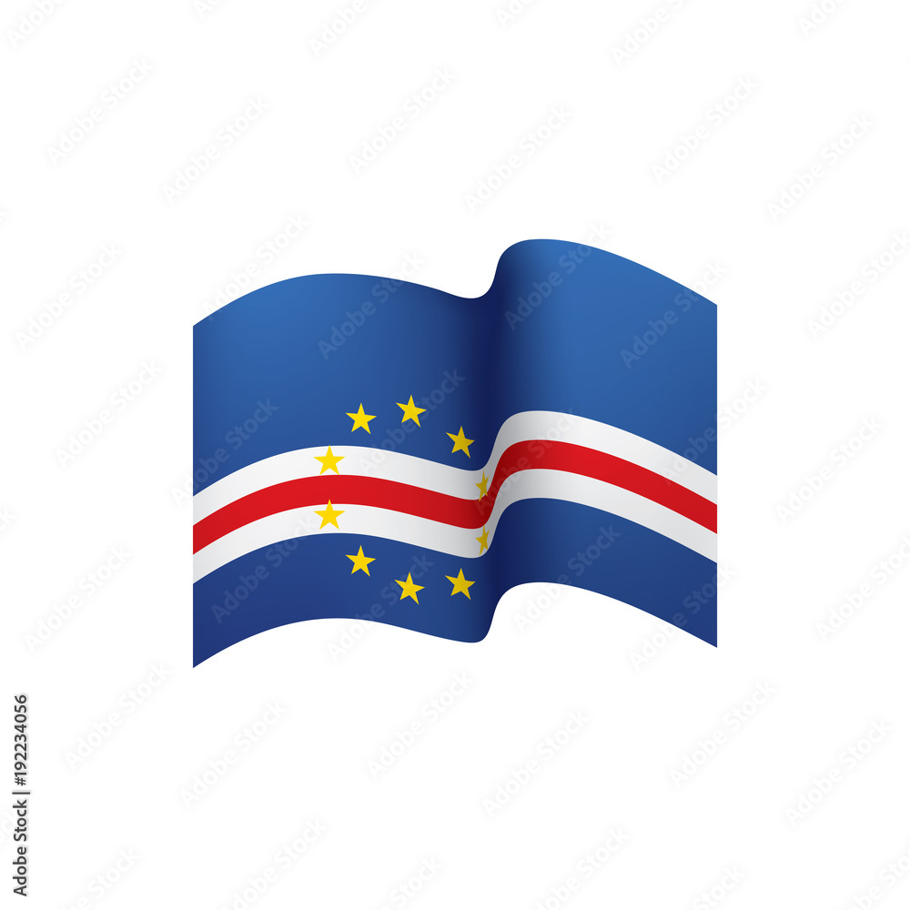 Cape Verde flag, vector illustration Cape Verde flag, vector illustration
