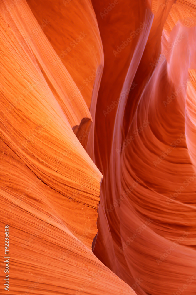 Obraz premium red sandstone formations at antelope canyon