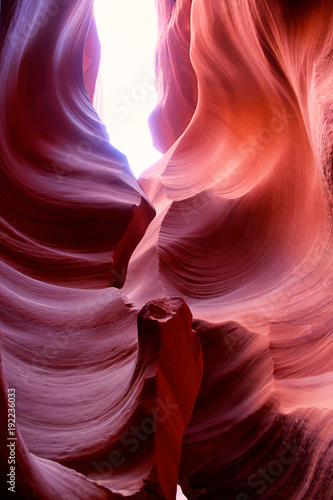 red sandstone formations at antelope canyon