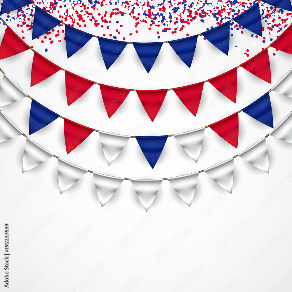 Obraz premium Australia National Day Flags. Blue Red White