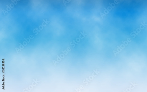 Sky background. White clouds in blue sky. Realistic texture for website. Abstract backdrop. Minimalist design. Vector illustration